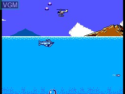 In-game screen of the game Submarine Attack on Sega Master System