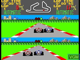 In-game screen of the game Super Monaco GP on Sega Master System