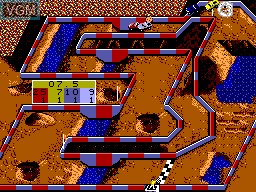 In-game screen of the game Super Off Road on Sega Master System