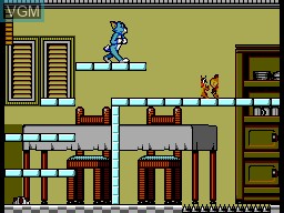 In-game screen of the game Tom and Jerry - The Movie on Sega Master System