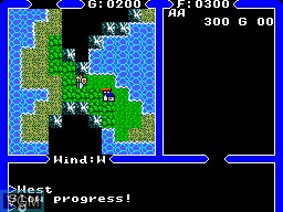 In-game screen of the game Ultima IV on Sega Master System