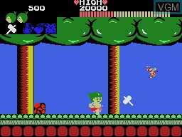 In-game screen of the game Wonder Boy on Sega Master System