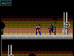 In-game screen of the game X-Men - Mojo World on Sega Master System