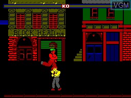 In-game screen of the game Street Master on Sega Master System