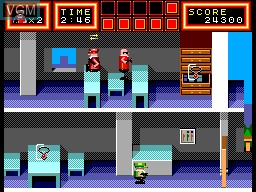 In-game screen of the game Bonanza Bros. on Sega Master System