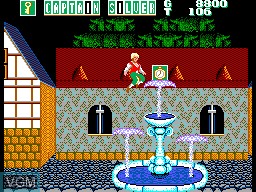 In-game screen of the game Captain Silver on Sega Master System