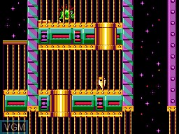 In-game screen of the game Taz in Escape from Mars on Sega Master System