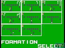 In-game screen of the game Great Football on Sega Master System