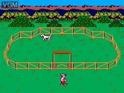 In-game screen of the game King's Quest - Quest for the Crown on Sega Master System