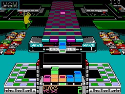 In-game screen of the game Klax on Sega Master System