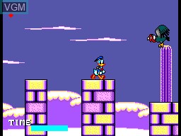 In-game screen of the game Lucky Dime Caper Starring Donald Duck, The on Sega Master System
