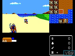 In-game screen of the game Miracle Warriors - Seal of the Dark Lord on Sega Master System