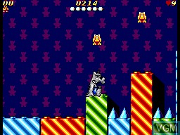 In-game screen of the game Ottifants, The on Sega Master System