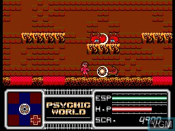 In-game screen of the game Psychic World on Sega Master System