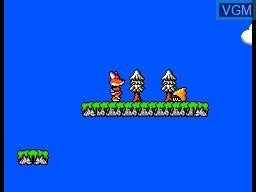 In-game screen of the game Psycho Fox on Sega Master System