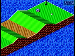 In-game screen of the game Putt & Putter on Sega Master System