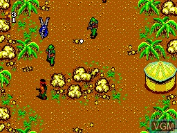 In-game screen of the game Rambo - First Blood Part II on Sega Master System