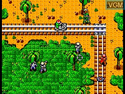 In-game screen of the game Rescue Mission on Sega Master System