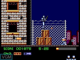 In-game screen of the game RoboCop 3 on Sega Master System