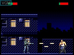 In-game screen of the game RoboCop Versus The Terminator on Sega Master System