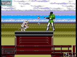 In-game screen of the game Shadow Dancer - The Secret of Shinobi on Sega Master System