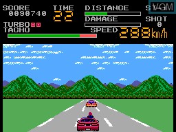 In-game screen of the game Special Criminal Investigation on Sega Master System