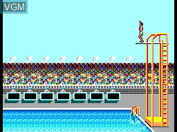 In-game screen of the game Summer Games on Sega Master System