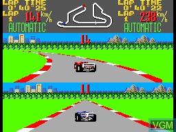 In-game screen of the game Super Monaco GP on Sega Master System