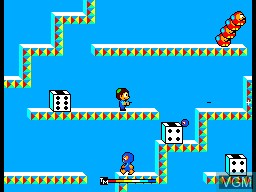 In-game screen of the game Teddy Boy on Sega Master System