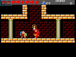 In-game screen of the game Turma da Monica em O Resgate on Sega Master System
