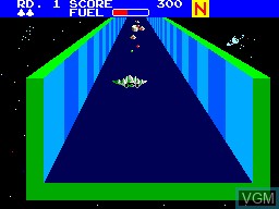 In-game screen of the game Zaxxon 3-D on Sega Master System