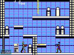 In-game screen of the game Akai Koudan Zillion on Sega Master System