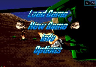 Menu screen of the game Thunderhawk on Sega Mega CD