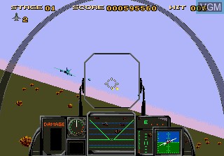 In-game screen of the game After Burner III on Sega Mega CD