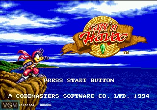 Title screen of the game Havoc on Sega Megadrive