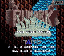 Title screen of the game Runark on Sega Megadrive