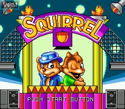 Title screen of the game Squirrel King on Sega Megadrive