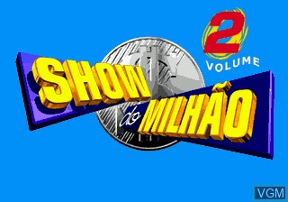Title screen of the game Show do Milhao Volume 2 on Sega Megadrive