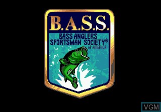 Title screen of the game Bass Masters Classic on Sega Megadrive