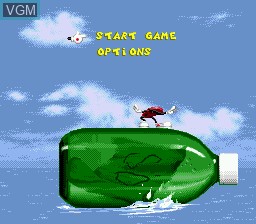 Title screen of the game Cool Spot on Sega Megadrive