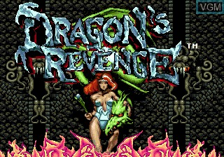 Title screen of the game Dragon's Revenge on Sega Megadrive