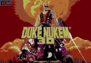 Title screen of the game Duke Nukem 3D on Sega Megadrive