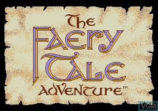 Title screen of the game Faery Tale Adventure, The on Sega Megadrive