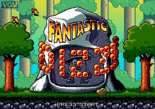 Title screen of the game Fantastic Dizzy on Sega Megadrive
