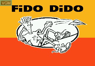 Title screen of the game Fido Dido on Sega Megadrive