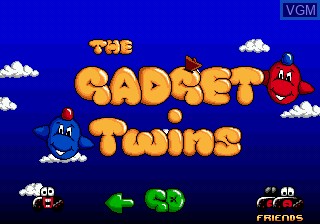Title screen of the game Gadget Twins on Sega Megadrive