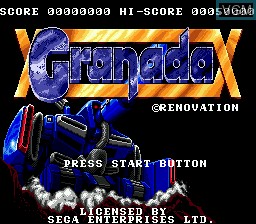 Title screen of the game Granada on Sega Megadrive