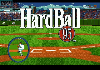 Title screen of the game Hardball '95 on Sega Megadrive