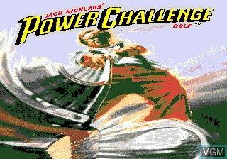 Title screen of the game Jack Nicklaus' Power Challenge Golf on Sega Megadrive