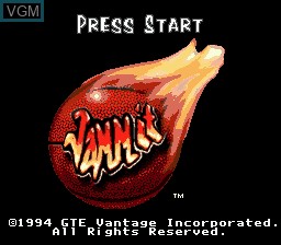 Title screen of the game Jammit on Sega Megadrive